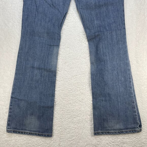 Maurices Jeans Womens Sz 31 Blue Premium Wide Leg Mid Rise Embroidered 31x31 - Picture 5 of 10